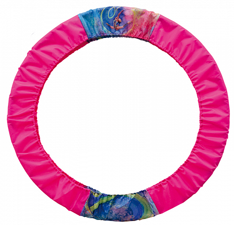 картинка Чехол для гимнастического обруча (ткань п/э розовый/голубой) 309 XL-034 от магазина