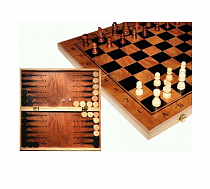 картинка Игра 3в1 Шахматы, шашки, нарды, 34*34см, S3828 от магазина