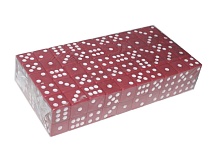 Кубик игровой красный №15 К15 26027