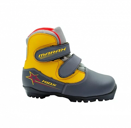 картинка Ботинки лыжные MXN Kids серо-желтый р.31 NEW от магазина
