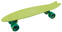 Скейтборд пластиковый Fishboard 23 light green 1/4 TLS-406
