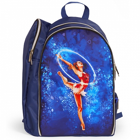 картинка Рюкзак для гимнастики (ткань п/э, синий/голубой) 221-041 от магазина